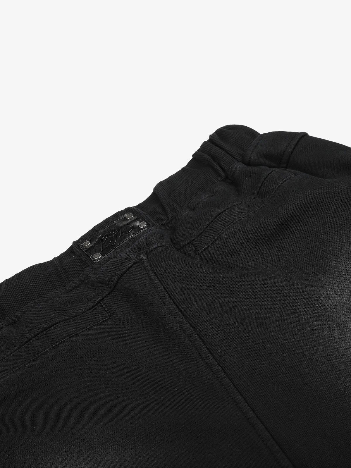 Drawstring Distressed Shorts