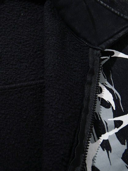 Punk Gothic Butterfly Graphic Streetwear Jacket 