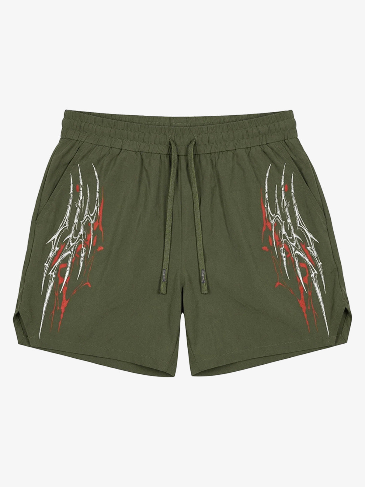 Y2K Thorn Graphic Drawstring Shorts