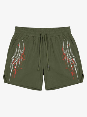 Y2K Thorn Graphic Drawstring Shorts