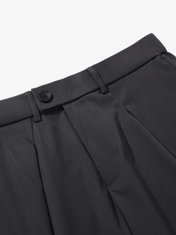 Pleated Drape Bootcut Suit Pants - 2588 