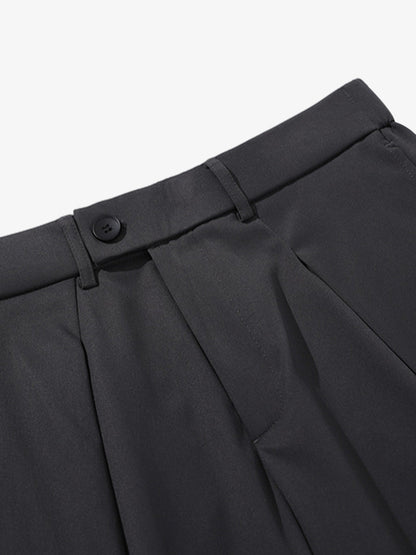 Pleated Drape Bootcut Suit Pants - 2588 