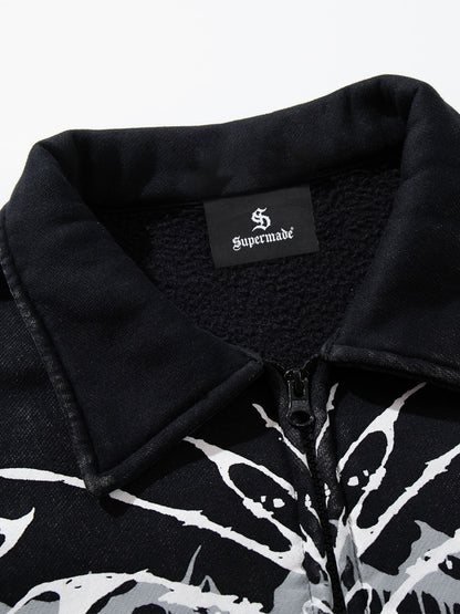 Punk Gothic Butterfly Graphic Streetwear Jacket 