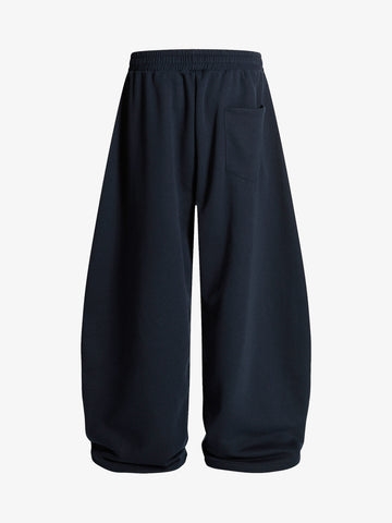 Fleece Vintage Side Stripe Drape Paratrooper Machete Wide Leg Pants - 2488 
