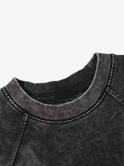 Vintage Washed Panel Seam Oversized T-Shirt 