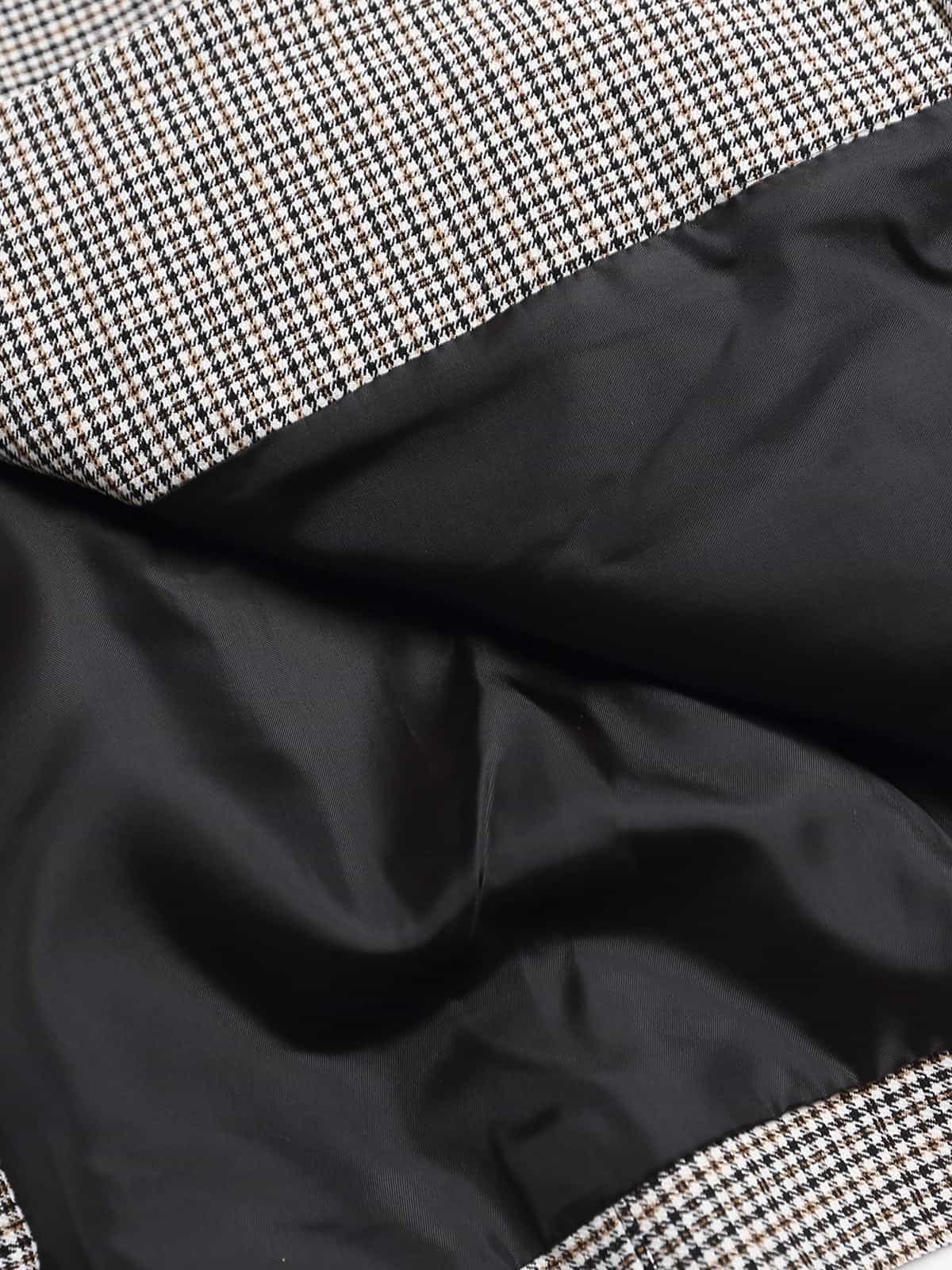 Houndstooth Cropped Jacket