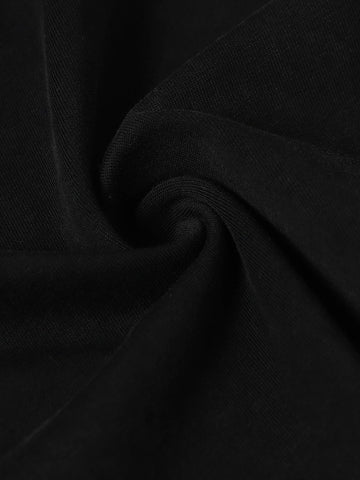 Washed Asymmetric Raw Edge Panel Knit T-Shirt 