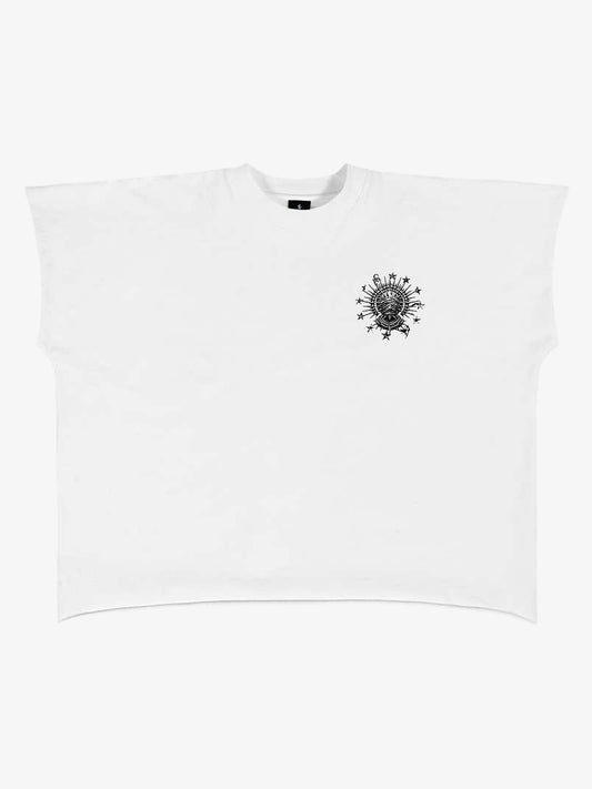 Black Graphic Crop Tee