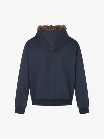 Union Jack Fur Hooded Jacket