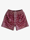 Paisley Print Athletic Sports Shorts