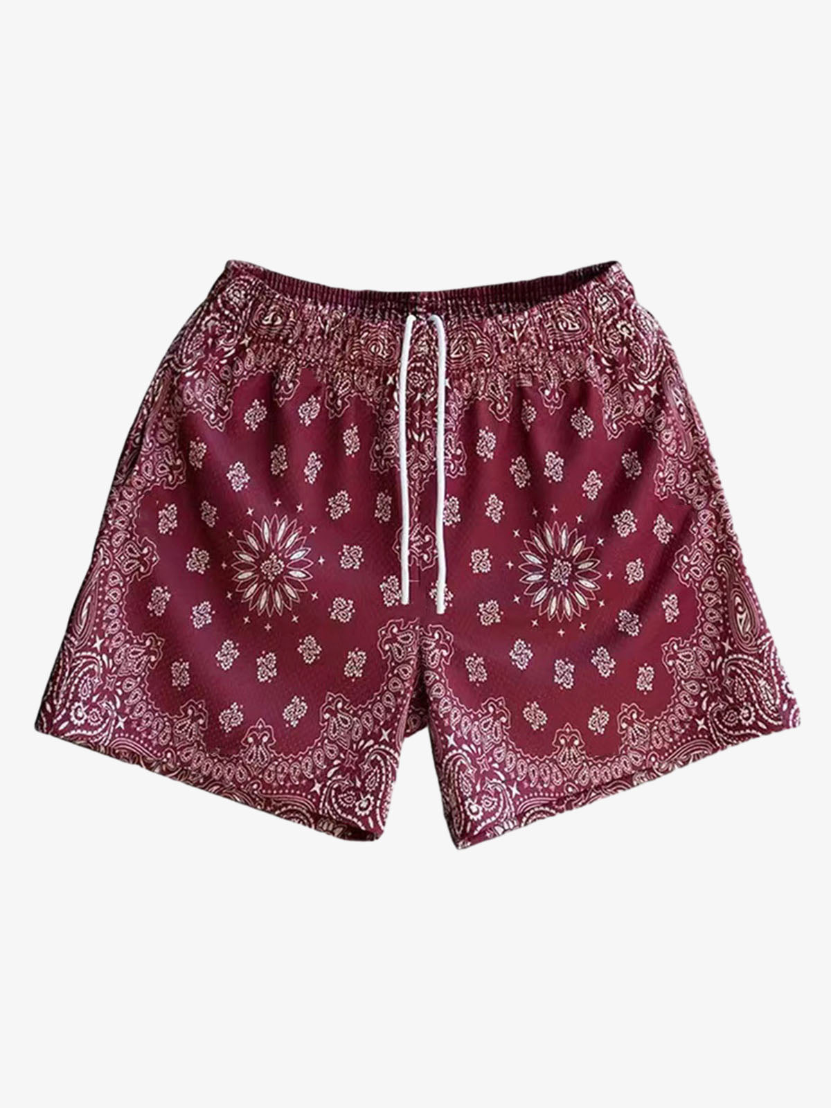 Paisley Print Athletic Sports Shorts