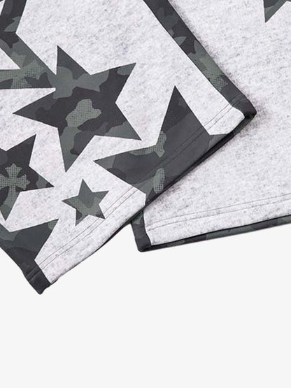 Camouflage Reversible Star Print Sweatpants 