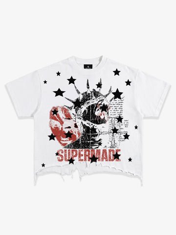 Distressed Supernatural Crop Tee