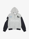 Vintage Jersey Knitted Cardigan Zip Up Hoodie 