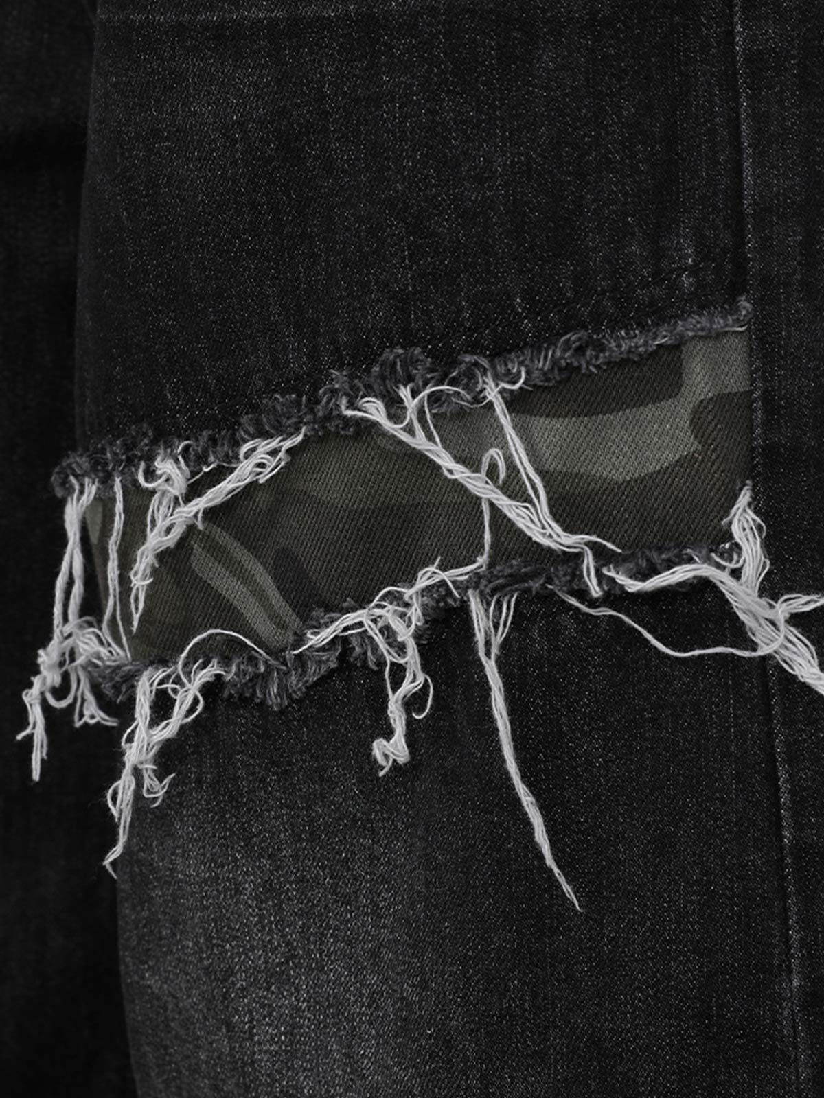 Patchwork Distressed Jeans