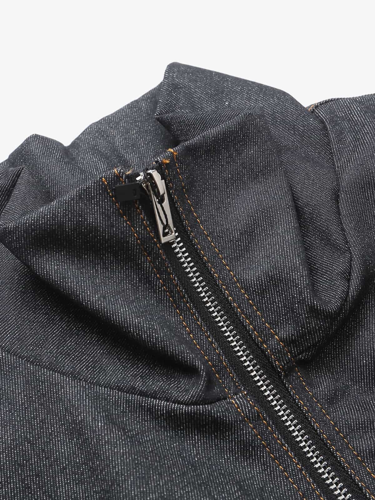 Washed Cropped Workwear Jacket