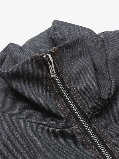 Washed Cropped Workwear Jacket