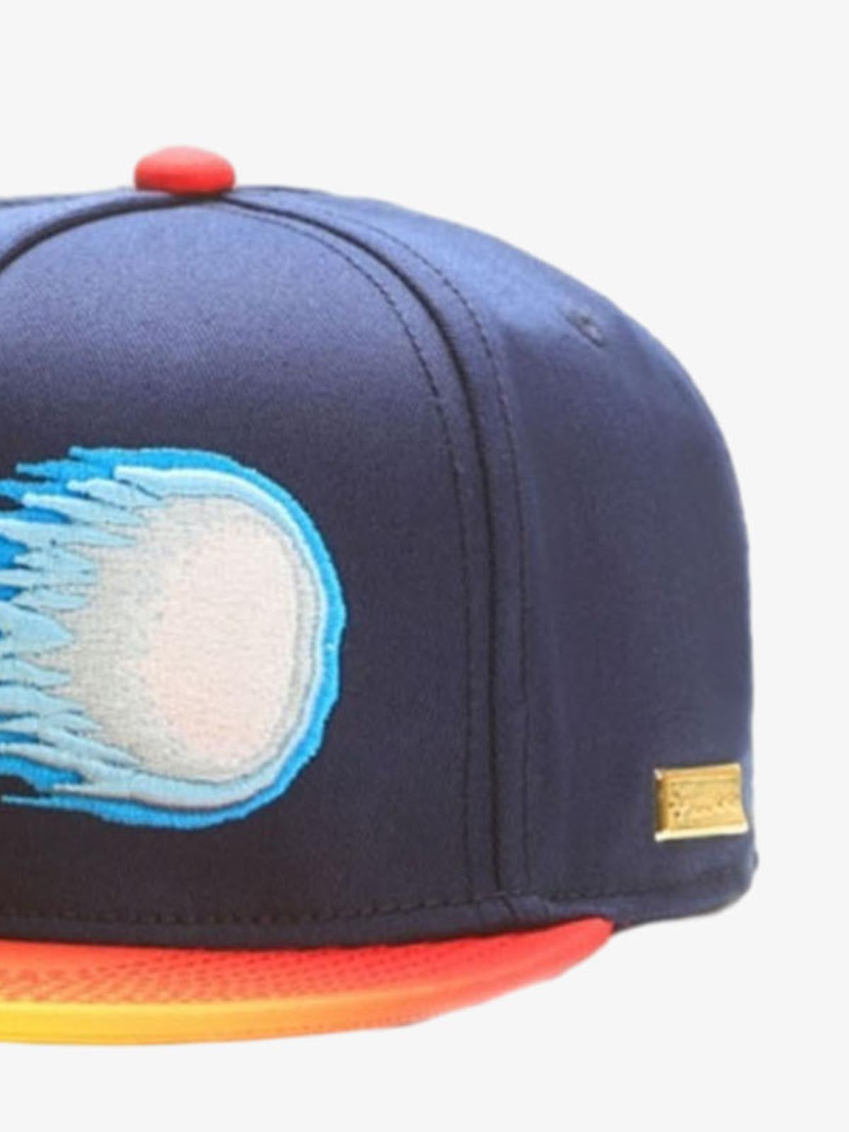 Graphic Embroidered Color Block Baseball Cap