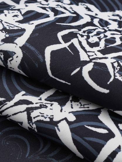 Japanese Wave Dragon Skeleton Shirt