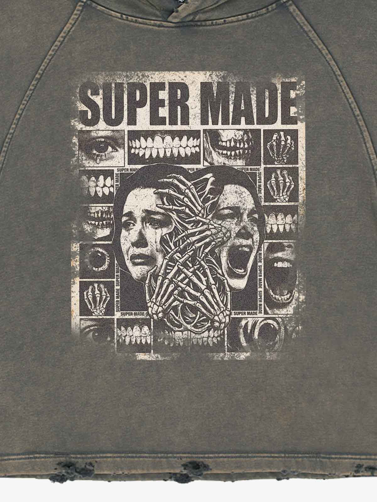 Washed Screaming Hoodie