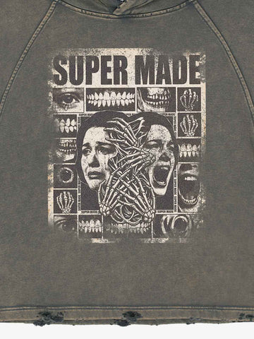 Washed Screaming Hoodie