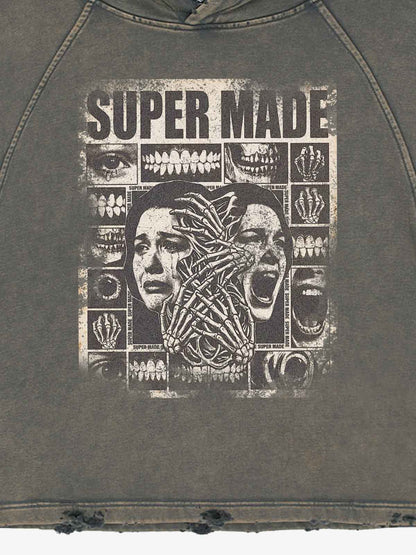 Washed Screaming Hoodie