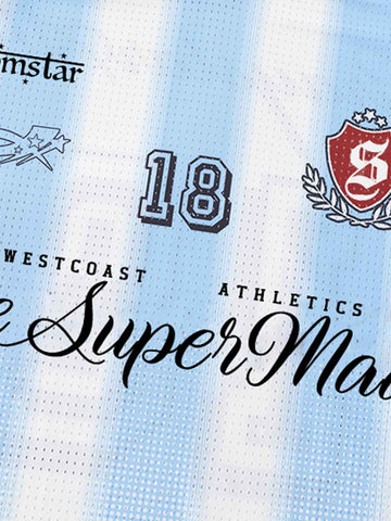 Striped Mesh Soccer Jersey