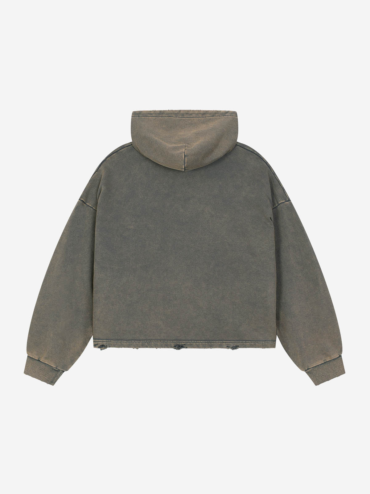 Logo Lightning Graphic Washed Distressed Hoodie
