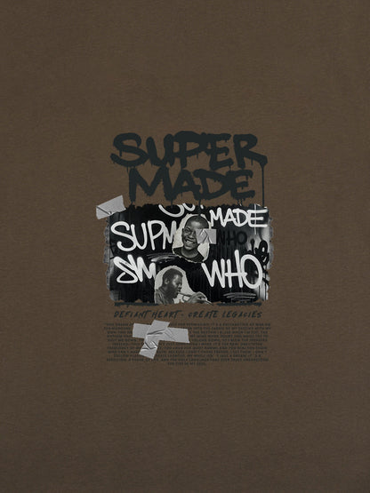 Streetwear Graffiti Character Collage Graphic T-Shirt 