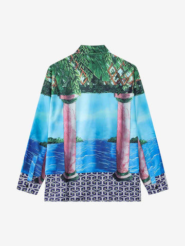 Vintage Roman Pillar Seascape Shirt