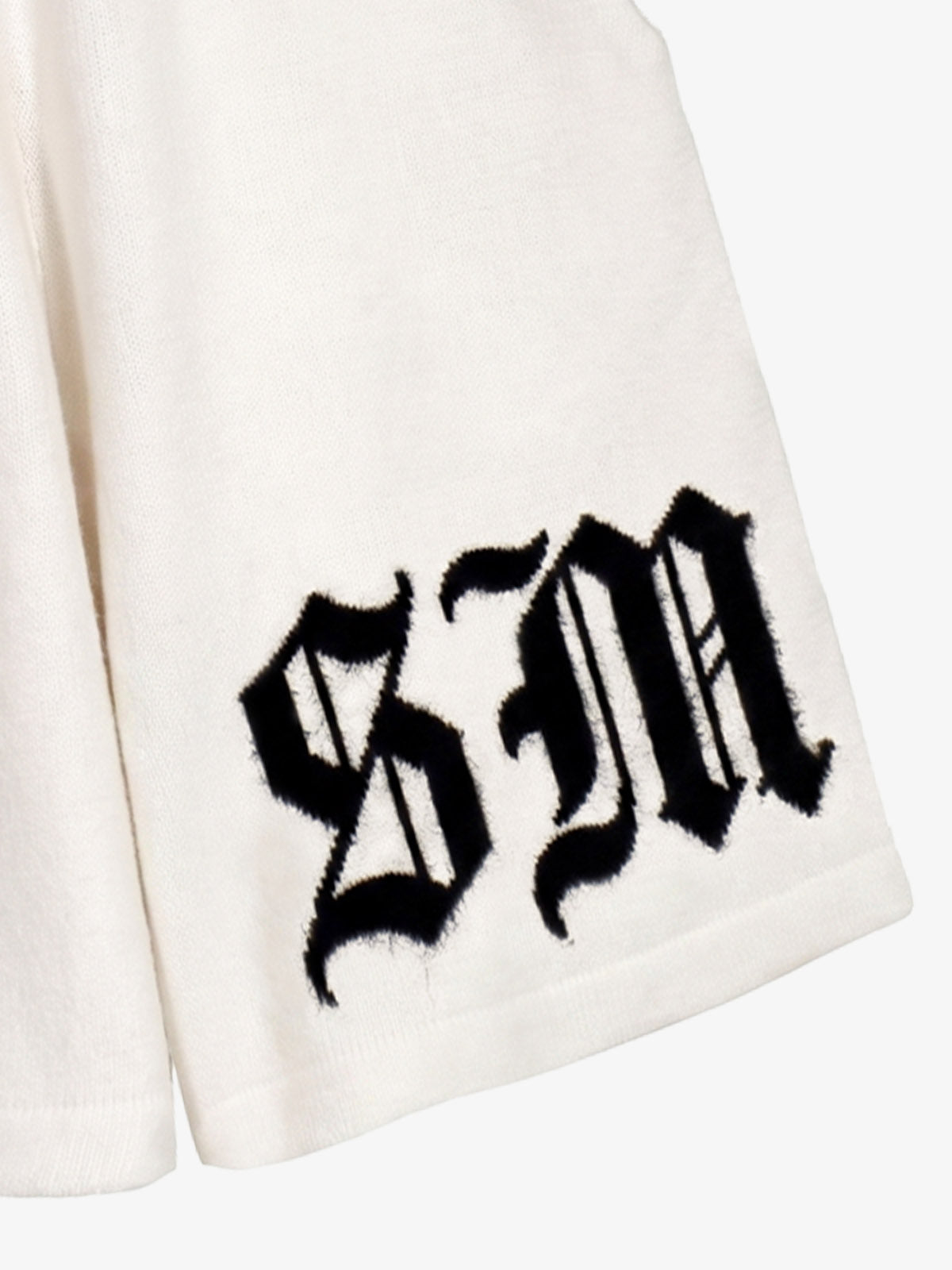 Gothic Chenille Oversized Street Shorts 