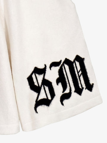 Gothic Chenille Oversized Street Shorts 
