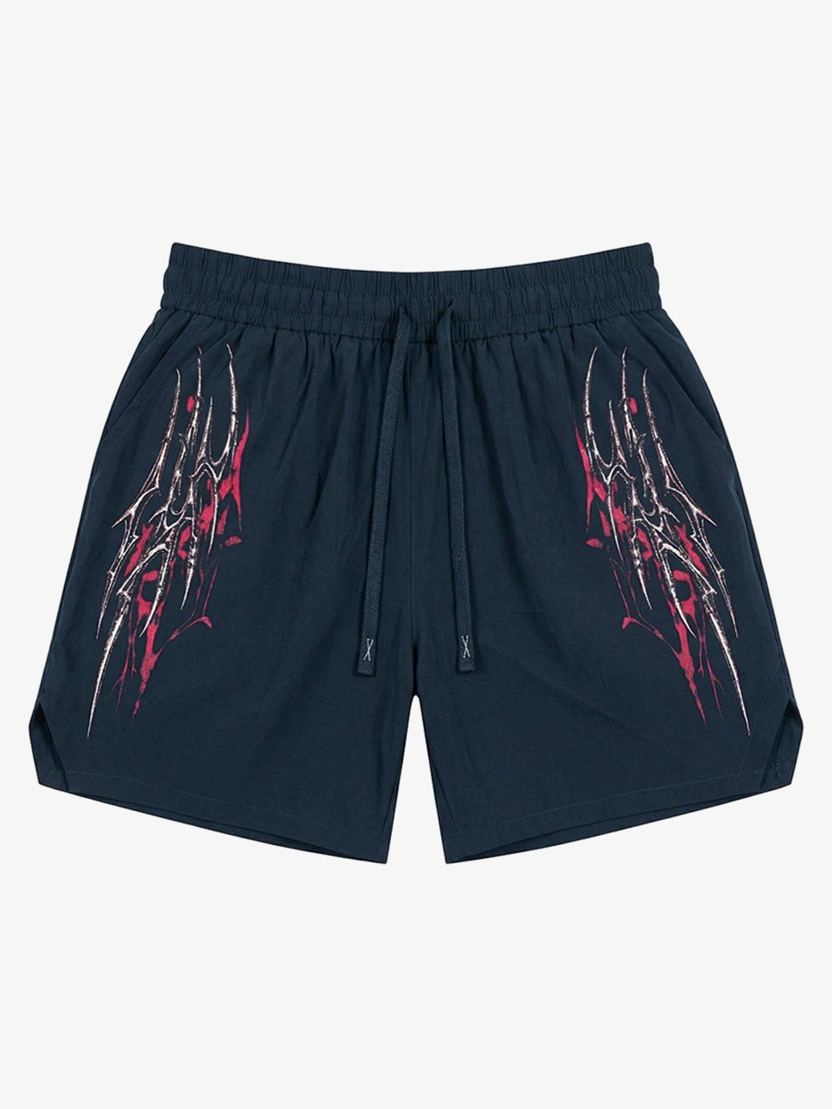 Y2K Thorn Graphic Drawstring Shorts