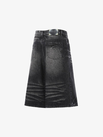 Vintage Whiskered Denim Jorts