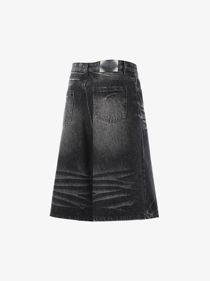 Vintage Whiskered Denim Jorts
