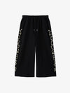Pearl Embellished Wide-Leg Sweatpants 