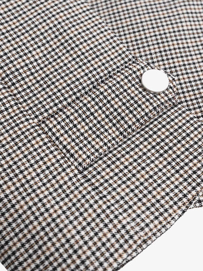 Houndstooth Cropped Jacket