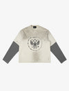 Double Layered Distressed Washed Short Sleeve Tee