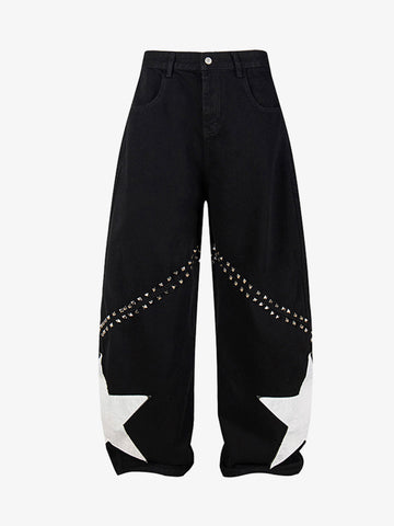 Star Patchwork Jeans