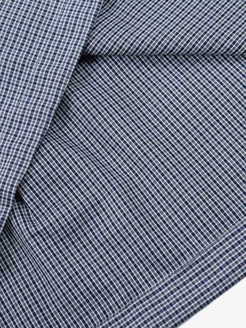 Irregular Plaid Collar Button Shirt