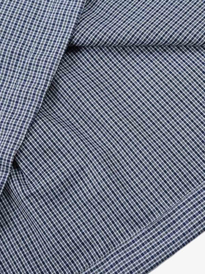 Irregular Plaid Collar Button Shirt