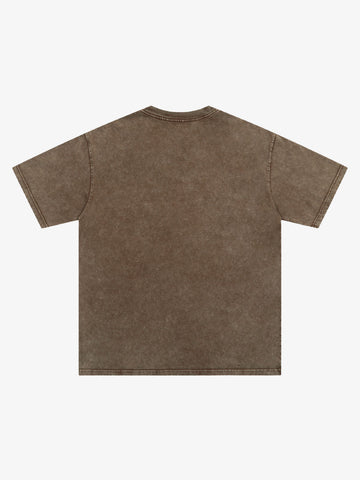 Soccer Ball Footprint Graphic T-Shirt 