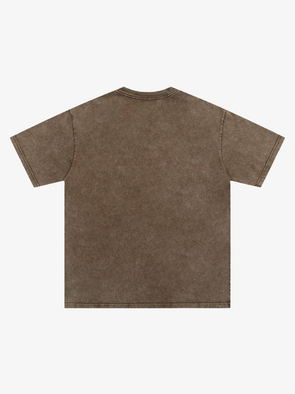 Soccer Ball Footprint Graphic T-Shirt 