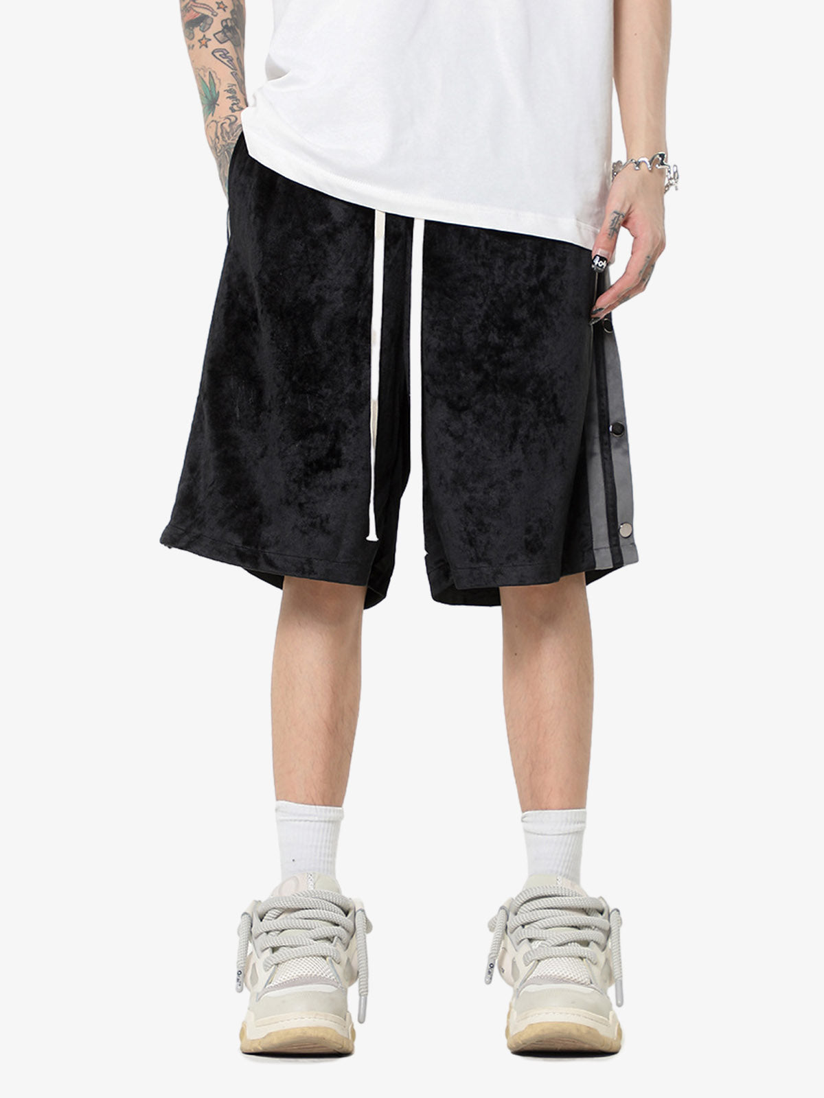 Suede Athletic Shorts