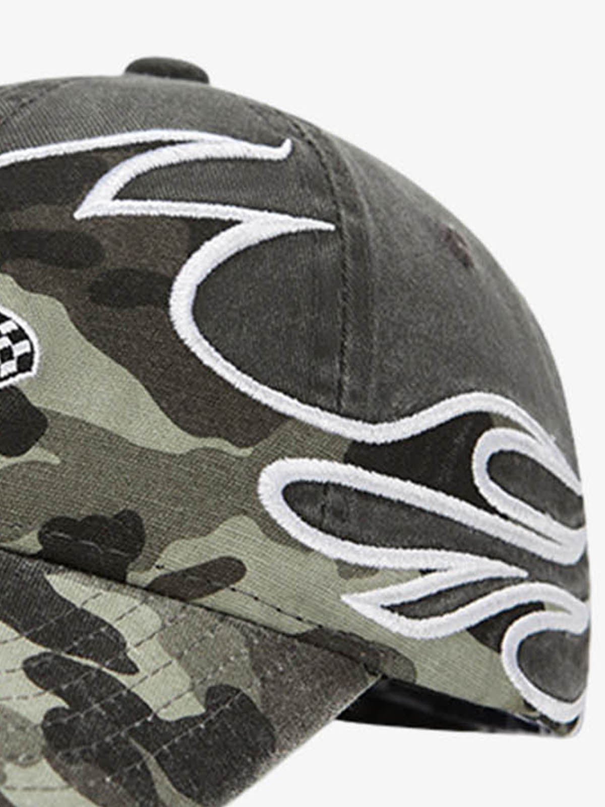 Flame Flag Pattern Cap