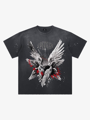 Six-Winged Archangel Splatter Graphic Tee