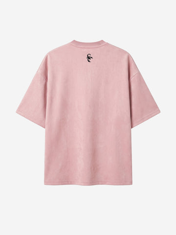 Suede Oversized Streetwear T-Shirt