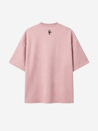Suede Oversized Streetwear T-Shirt