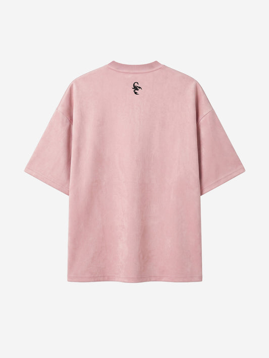 Suede Oversized Streetwear T-Shirt