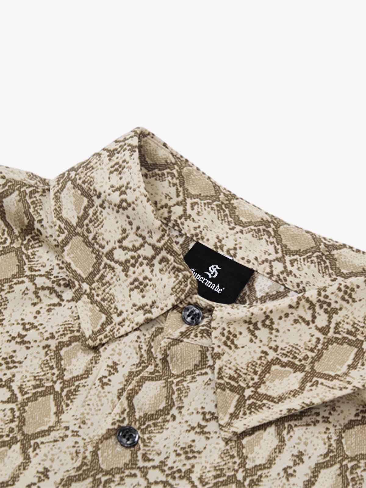 Snakeskin Stripe Short Sleeve Shirt 